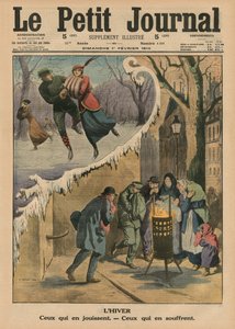 Hiver, ceux qui en profitent, ceux qui en souffrent, illustration de couverture de 
